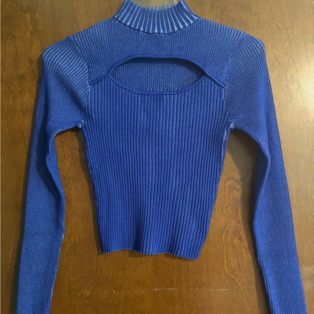 brand new cutout turtleneck sweater